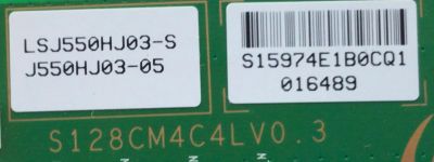 T-CON PARA TV SAMSUNG / NUMERO DE PARTE 15974E / LJ94-15974E / S128CM4C4LV0.3 / LSJ550HJ03-S / J550HJ03-05 / PANEL LTJ550HJ05-C / MODELOS UN55D6000 / UN55D6050 / UN55ES6150 / UN55D6300 / UN55D6000SHXZA / UN55D6000SFBZA / UN55D6000SFXZA H302 - Imagen 2